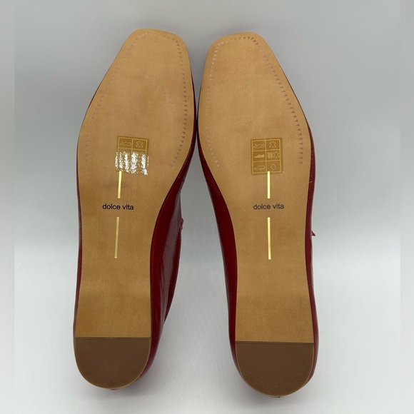 Dolce Vita Reyes Red Crinkle Patent Mary Jane Flats – Size 10.5 – NWB - Picture 9 of 13